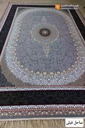 فرش ساحل 440 شانه نگین کسری کاشان